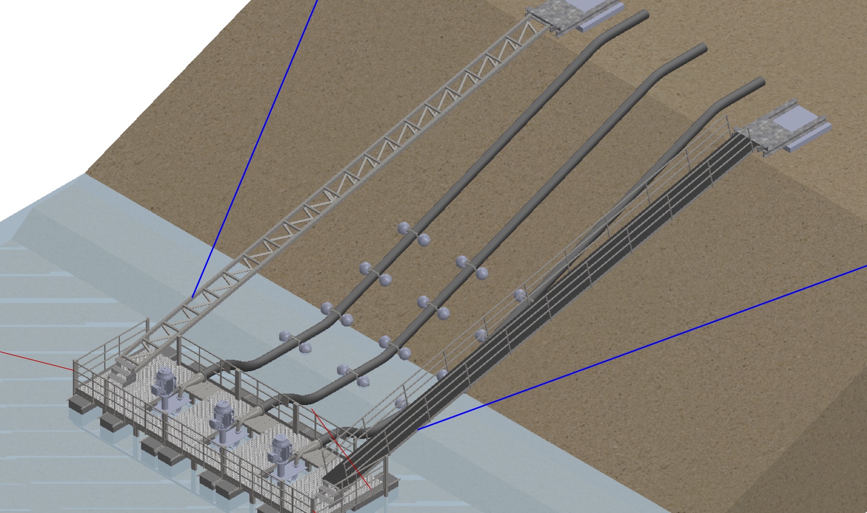 water pump barge